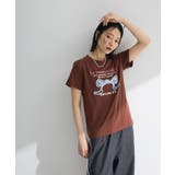 ブラウン | ・swing by リボンモチーフコード刺繍TEE | Green Parks