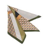 ・ジオメトリーパターンスカーフ 70×70 | Green Parks | 詳細画像4