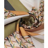 ・ジオメトリーパターンスカーフ 70×70 | Green Parks | 詳細画像7