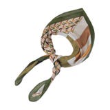 ・ジオメトリーパターンスカーフ 70×70 | Green Parks | 詳細画像9