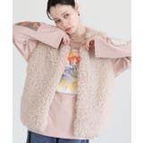 ・ELENCARE DUE シープファーロングベスト | Green Parks | 詳細画像1