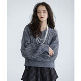 ■ESCAR フリンジケーブルポップコーンニット | Green Parks  | 詳細画像6