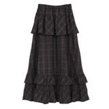 ■ESCAR チェックペプラムフレアスカート | Green Parks  | 詳細画像6 