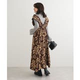 ■ESCAR ボタニカルptフリルエプロンワンピース | Green Parks | 詳細画像8