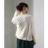 ・ELENCARE DUE ハンドステッチケーブルニット | Green Parks  | 詳細画像16 