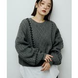 ・ELENCARE DUE ハンドステッチケーブルニット | Green Parks  | 詳細画像21 
