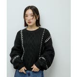 ・ELENCARE DUE ハンドステッチケーブルニット | Green Parks  | 詳細画像23 