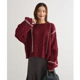 ・ELENCARE DUE ハンドステッチケーブルニット | Green Parks  | 詳細画像28 