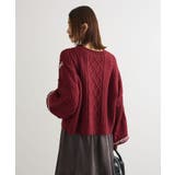 ・ELENCARE DUE ハンドステッチケーブルニット | Green Parks  | 詳細画像30 