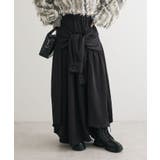 ブラック | ・ELENCARE DUE 袖付デザインスカート | Green Parks