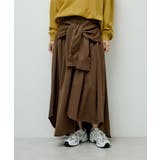 ブラウン | ・ELENCARE DUE 袖付デザインスカート | Green Parks