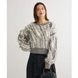 ・ELENCARE DUE フリンジジャカードニット | Green Parks | 詳細画像9