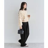 ・ELENCARE DUE フリンジジャカードニット | Green Parks | 詳細画像14