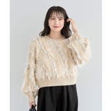 ・ELENCARE DUE フリンジジャカードニット | Green Parks | 詳細画像16