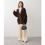 ・ELENCARE DUE フリンジジャカードカーディガン | Green Parks | 詳細画像3