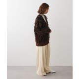 ・ELENCARE DUE フリンジジャカードカーディガン | Green Parks | 詳細画像4