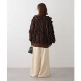 ・ELENCARE DUE フリンジジャカードカーディガン | Green Parks | 詳細画像5