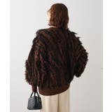 ・ELENCARE DUE フリンジジャカードカーディガン | Green Parks | 詳細画像8