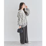 ・ELENCARE DUE フリンジジャカードカーディガン | Green Parks | 詳細画像13