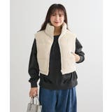 オフホワイト | ・swing by ワイドコールベスト | Green Parks 