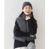 チャコールグレー | ・swing by ワイドコールベスト | Green Parks 