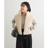 ライトベージュ | ・swing by ワイドコールベスト | Green Parks 