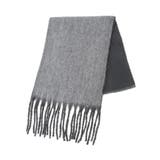 チャコールグレー | ・furry rate ヘアリーグラデーションマフラー | Green Parks