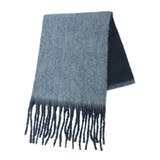 ネイビー | ・furry rate ヘアリーグラデーションマフラー | Green Parks