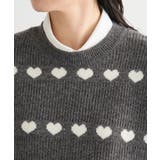 ・swing by ハートジャカードクルーニット | Green Parks  | 詳細画像10 