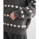 ・swing by ハートジャカードクルーニット | Green Parks  | 詳細画像11 