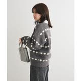 ・swing by ハートジャカードクルーニット | Green Parks  | 詳細画像7 