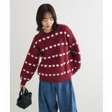 ・swing by ハートジャカードクルーニット | Green Parks  | 詳細画像15 