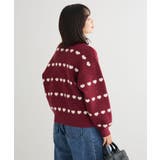 ・swing by ハートジャカードクルーニット | Green Parks  | 詳細画像17 