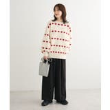 ・swing by ハートジャカードクルーニット | Green Parks  | 詳細画像18 