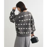 ・swing by リボンジャカードクルーニット | Green Parks  | 詳細画像7 