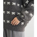 ・swing by リボンジャカードクルーニット | Green Parks  | 詳細画像9 