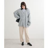 ・swing by 2wayロング起毛カーディガン | Green Parks | 詳細画像2