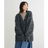 チャコールグレー | ・swing by 2wayロング起毛カーディガン | Green Parks