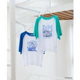 スティッチ/シアー半袖ラグランTシャツ | Green Parks | 詳細画像1