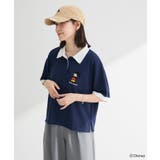 ネイビー | Mickey friend / ワンポイントショートポロ | Green Parks