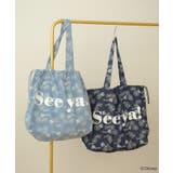 ミッキー&フレンズ/花柄デニムトートバッグ | Green Parks  | 詳細画像1 