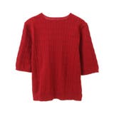 ケーブル5分袖ニットプルオーバー | AMERICAN HOLIC | 詳細画像2