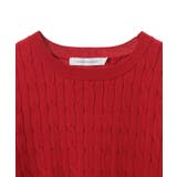 ケーブル5分袖ニットプルオーバー | AMERICAN HOLIC | 詳細画像3