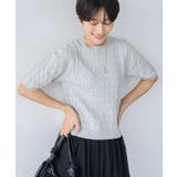 ケーブル5分袖ニットプルオーバー | AMERICAN HOLIC | 詳細画像31