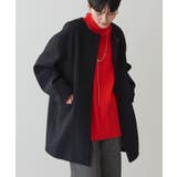 中空FIBERロングノーカラーコート【軽量アウター】 | AMERICAN HOLIC | 詳細画像8