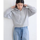 ラメミニ裏毛ショートZIPパーカー | AMERICAN HOLIC | 詳細画像2