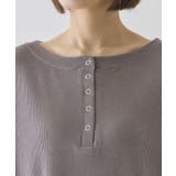 【選べる丈】ヘンリーネックワッフルメロープルオーバー | AMERICAN HOLIC | 詳細画像14 