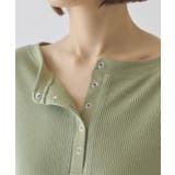 【選べる丈】ヘンリーネックワッフルメロープルオーバー | AMERICAN HOLIC | 詳細画像26 