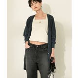 ウォッシャブルVネックロングカーディガン | AMERICAN HOLIC | 詳細画像4 