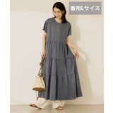 【選べる丈】加工ティアードワンピース | AMERICAN HOLIC | 詳細画像1